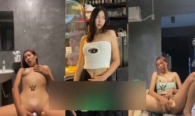 คลิปหลุดทางบ้าน สาวขี้เงี่ยน เล่นกระดอปลอมแท่งยาว จับแหย่รูหี ยัดมิดด้าม โครตดีหีอย่างน่าเย็ด น่าเอาควยจริงยัดจริงแบบนี้