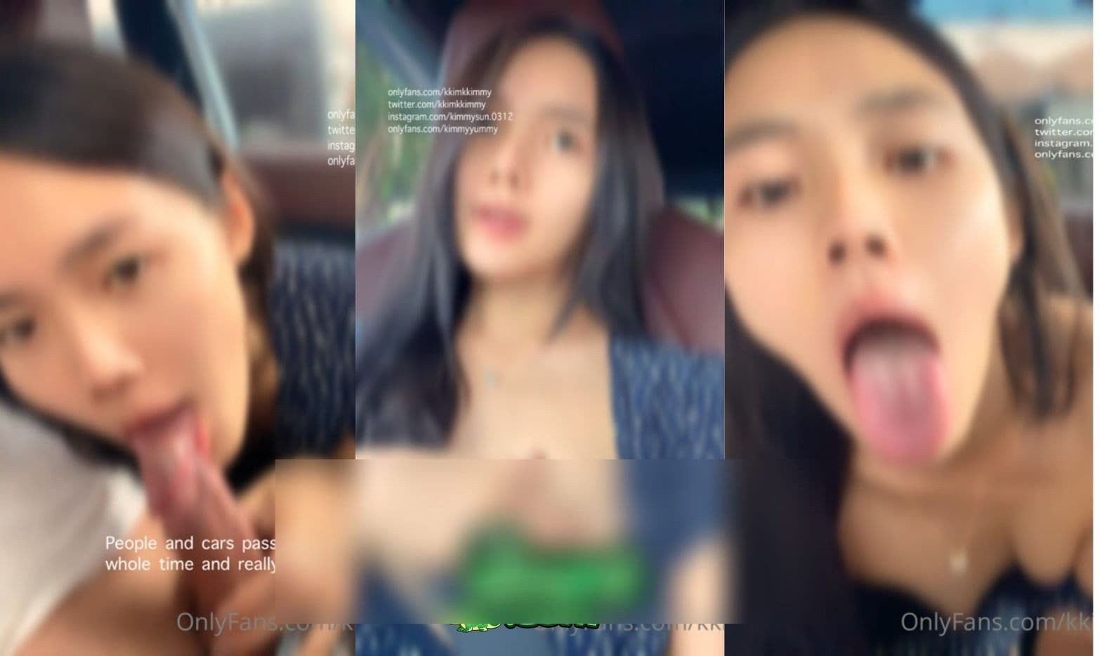 คลิปหลุด โอนลี่แฟน kkimmy คิมมี่ ยั่วตั้งแต่บนรถ เขี่ยหัวนม ก่อนลงไปดูดควยโคตรเงี่ยน คนเดินผ่านไปผ่านมาไม่กลัวใครเห็น
